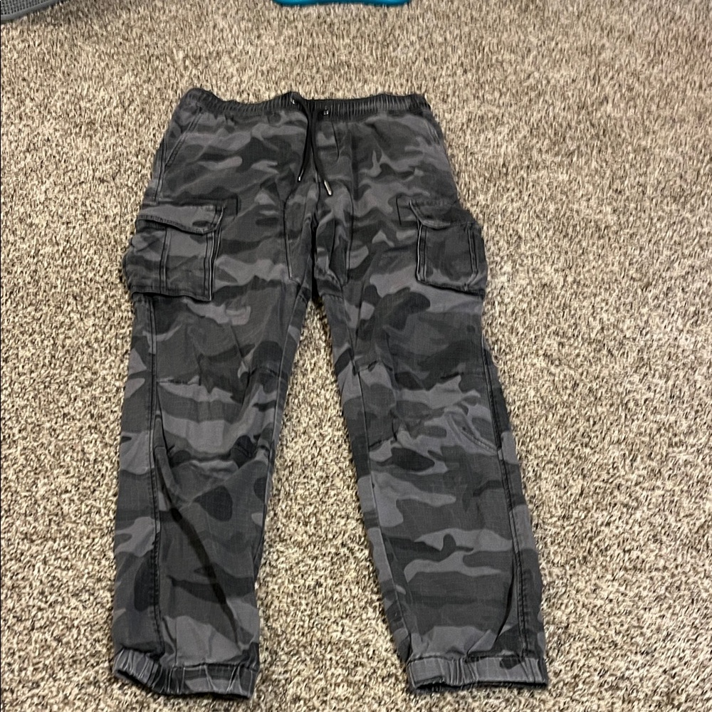 Men's Urban Camo Cargo Pants - Gray